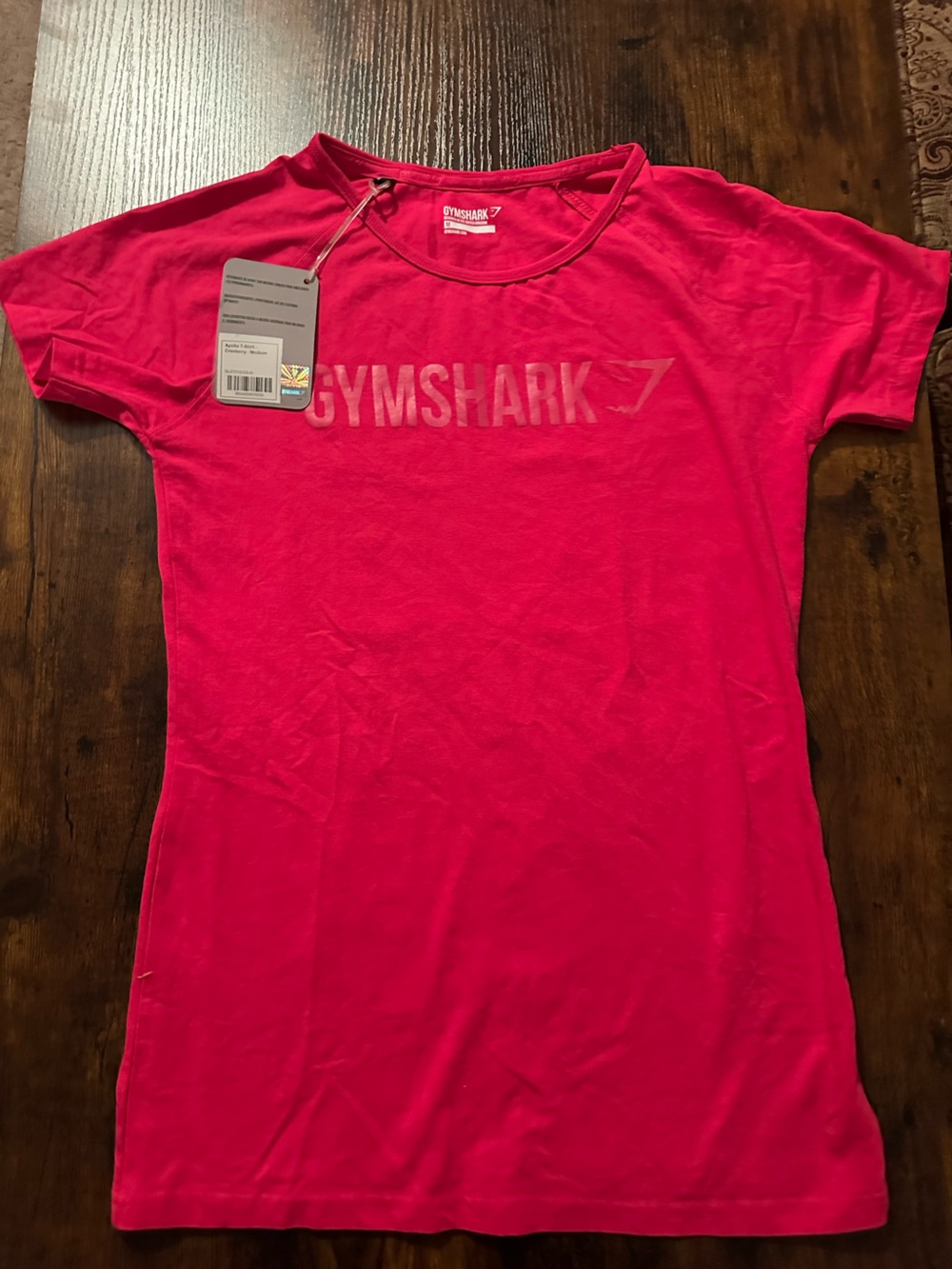 Gymshark Women’s Bright Pink Short Sleeve Logo Tee